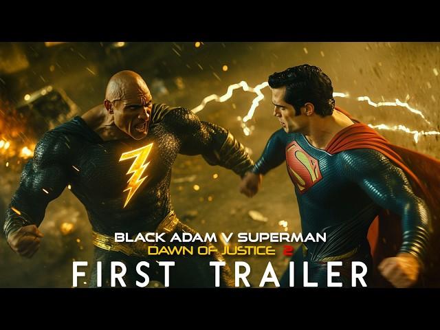 BLACK ADAM V SUPERMAN: DAWN OF JUSTICE 2 - FIRST LOOK (2025) | Henry Cavill, Dwayne Johnson Concept