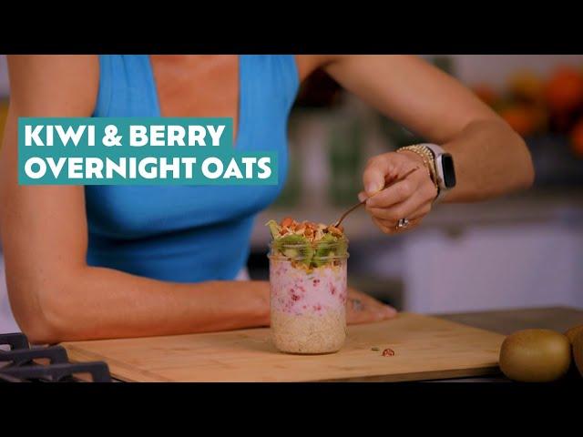 Zoe's kiwi & raspberry cream oats