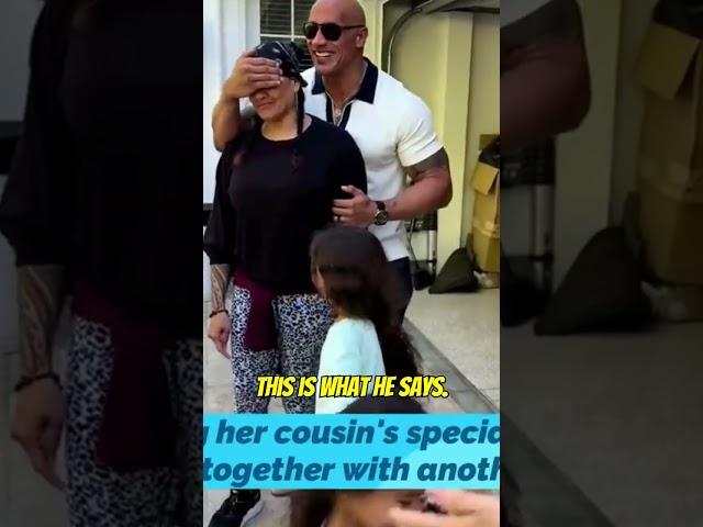 Dwayne Johnson Brings His Cousin to Tears after gifting her this ️ #shorts