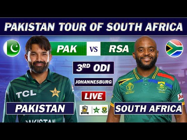 PAKISTAN vs SOUTH AFRICA 3rd ODI Match LIVE COMMENTARY | PAK vs SA ODI MATCH LIVE | PAK 20 OV