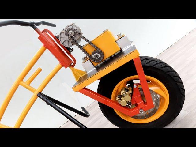 Make High Power Trike With Cargo And Built-In Reverse Gear For Workshop