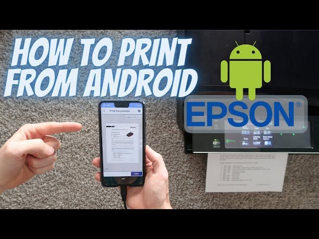 How to Print from Android Phone to Epson Printer (Wirelessly and OTG USB Cable)