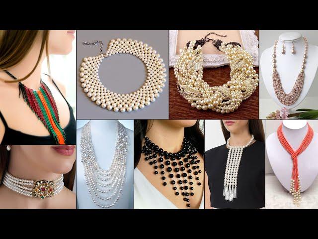 10 Handmade Necklace Ideas!!! DIY beautiful Pearl Jewelry