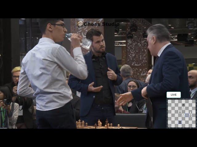 ONLY BISHOP AND LOSE ON TIME!!! Magnus Carlsen Vs Alireza Firouzja | WORLD BLITZ CHESS 2019 ROUND 19