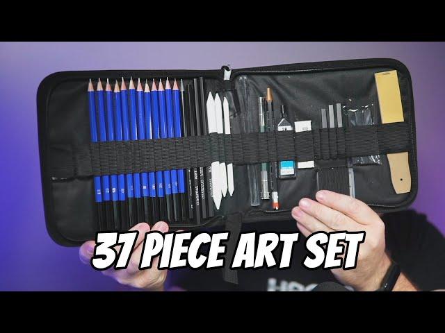 NIL - TECH 37-Piece Premium Art Set - Pencils, charcoal, graphite