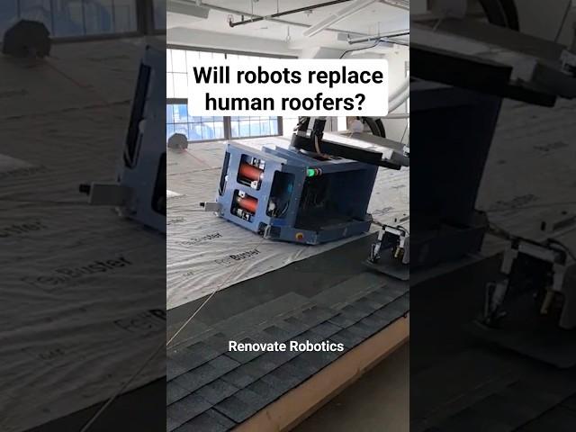 Will robots replace human roofers? #roof #roofer #roofing #roofershelper #robots