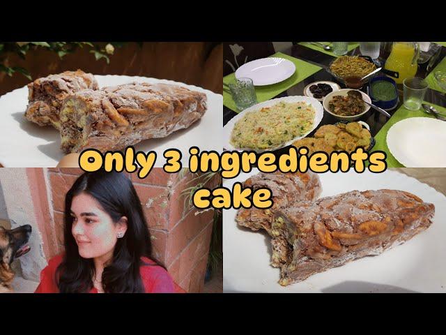 Finally cake bun gaya | only 3 ingredients cake | Ramadan vlogs |