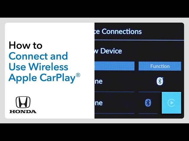 How to Connect and Use Wireless Apple CarPlay®