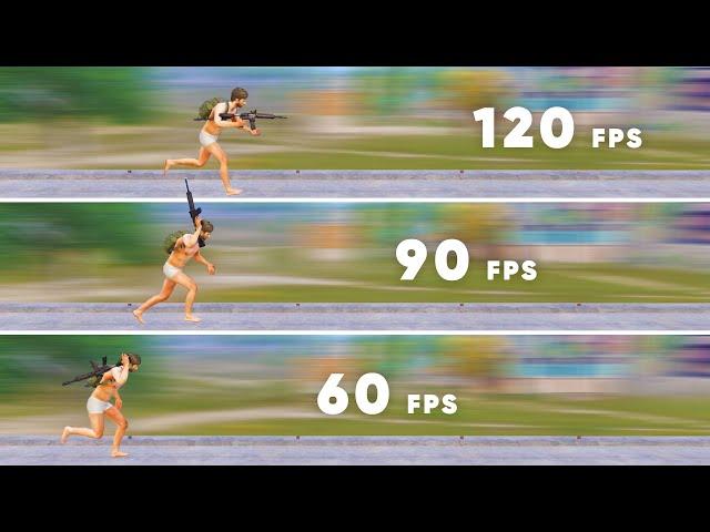 120 FPS vs 90 FPS vs 60 FPS | Does FPS Matter | FPS Comparison | BGMI PUBG MOBILE