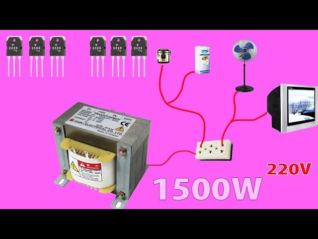 How to make a simple inverter 1500W,  B688 , creative prodigy #35