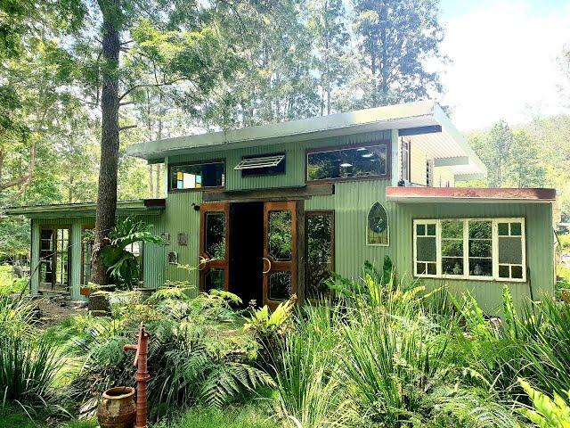 Kim and Ted's amazing off grid shipping container home.  #tinyhouse #containerhome #offgridliving