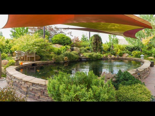 Massive 22,000 Gallon Custom Pond Koi Pond, Yet Designed and Built For Ease of Maintenance.