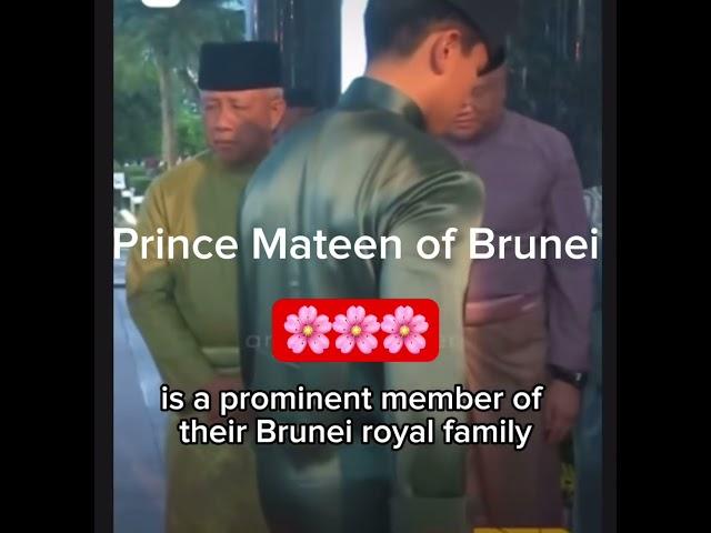 A prominent member of Brunei Royal Family, Prince Mateen#princeofbrunei#Princemateen#royalfamily