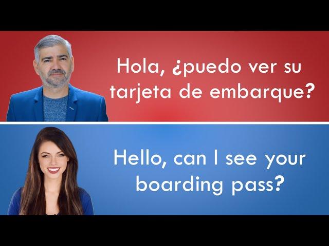 Inglés para el aeropuerto | Conversación en inglés americano