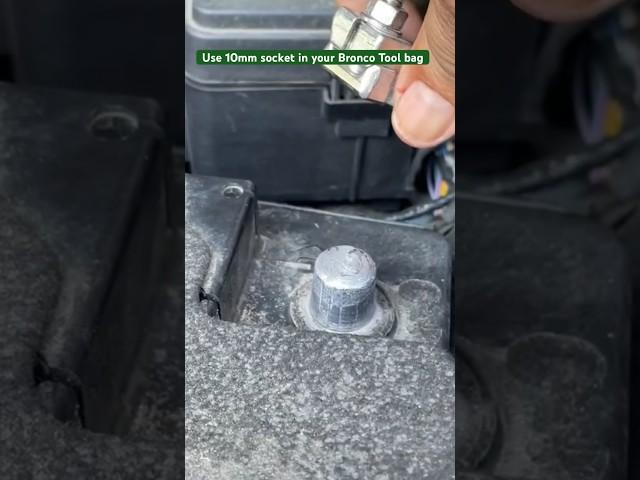 Bronco Battery Disconnect #bronconation #bronco6g #fordbronco #truckbattery #adventure #travel