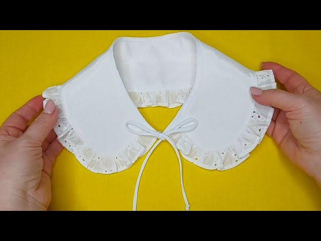 How to make a detachable lace trim collar. This is a stunning decoration