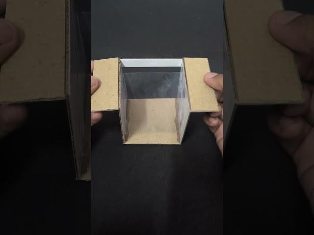 DIY Simple 3D hologram with cardboard #shorts #youtubeshorts #how #howto #diy #battery