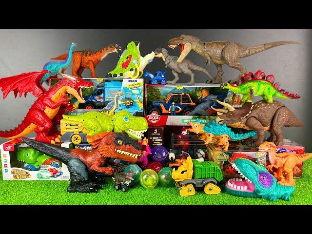 Jurassic World Unboxing Review T-rex Triceratops Bumpy Pyroraptor Stegosaurus Dragon Dinosaur Eggs