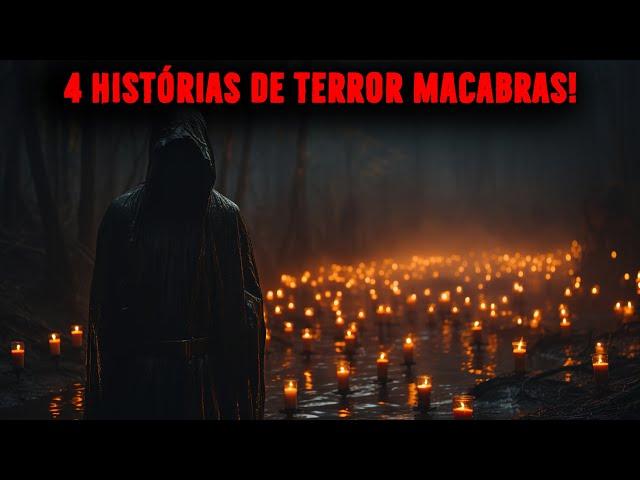 4 HISTÓRIAS DE TERROR MACABRAS - RELATOS REAIS EP.22