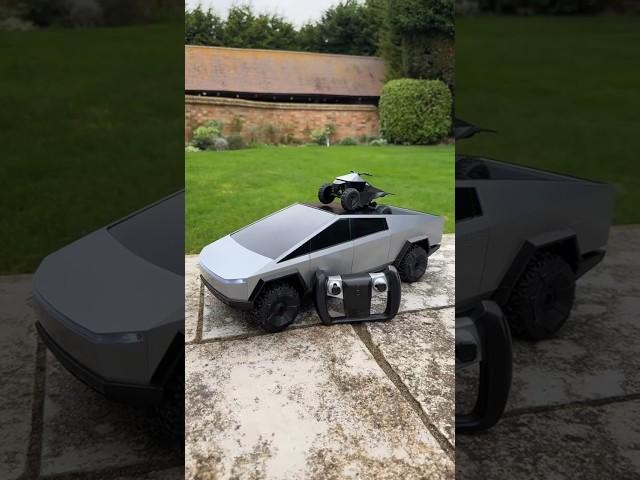 LOOK WHAT WAS IN THE BOX?! #asmr #ceoofmining #tesla #cybertruck #unboxing #toy #viral #rccar #car