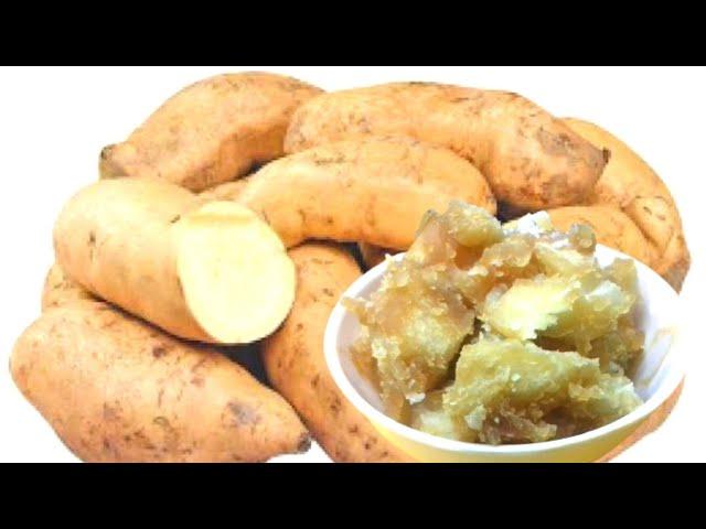 చిలగడదుంప || Sweet Potato || with Jaggery or gur || In telugu || it's hanvi.