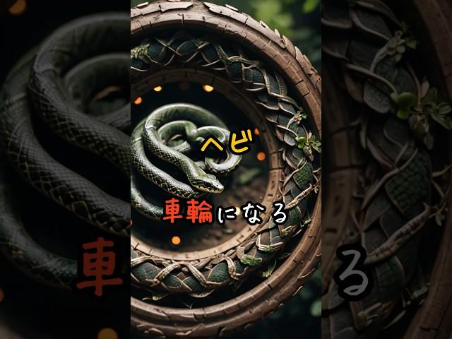 ヘビ、車輪になる。#動物 #雑学 #3選シリーズ #おもしろ #animals #豆知識