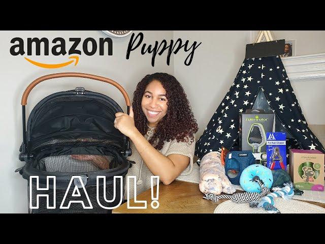 Amazon Puppy Haul/ Pet car seat/ Best bed for dogs!