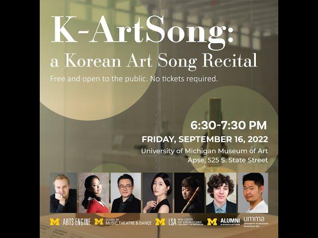 K-ArtSong: A Korean Art Song Recital