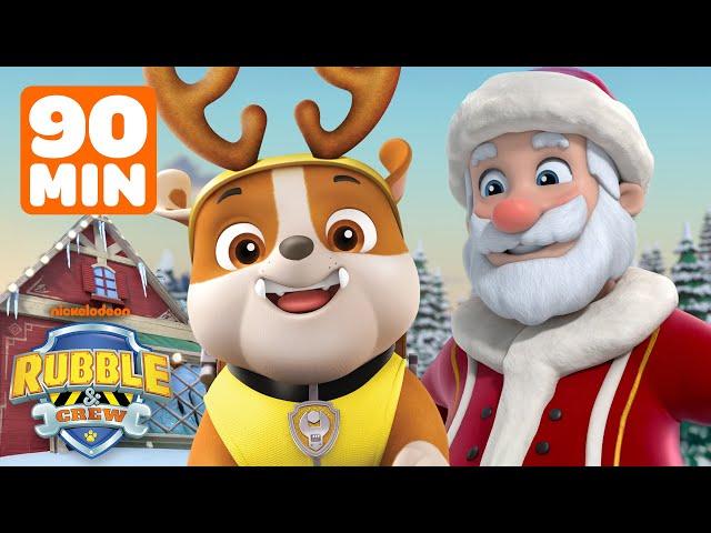 Rubble & Charger Visit Adventure Bay for Christmas! w/ PAW Patrol | 90 Minutes | Rubble & Crew