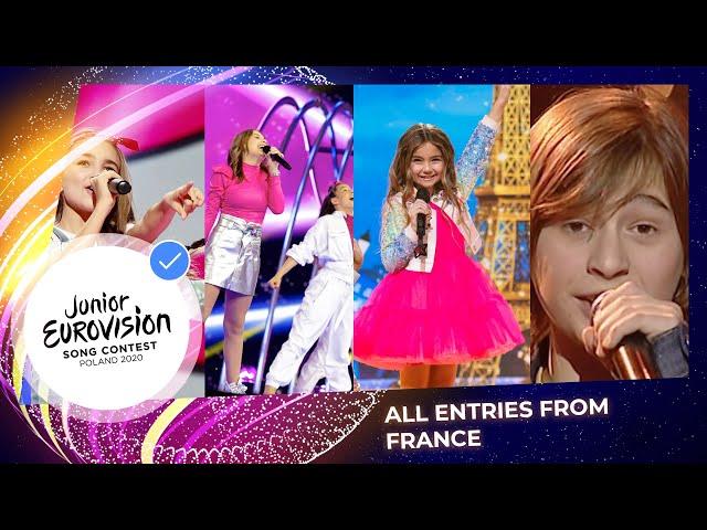 All Junior Eurovision songs from France 