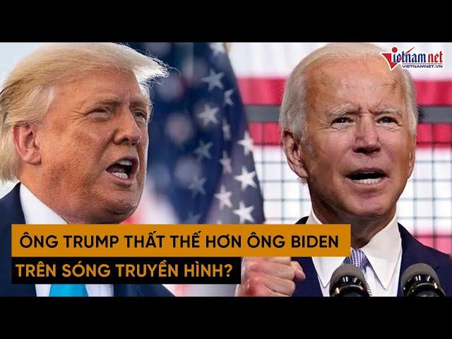 Bầu cử tổng thống Mỹ 2020: Lý do Donald Trump thất thế so với đối thủ Biden trên sóng truyền hình