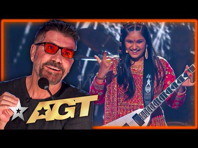 Young Guitarist from India ROCKS The America's Got Talent Live Shows!