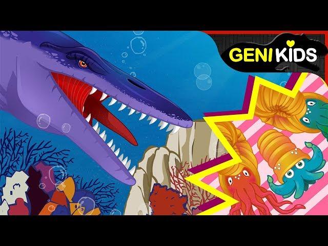 Mosasaurus vs Ammonites Genikids Dinosaur World