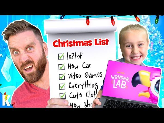 What's on our Christmas List?! (Walmart Wonder Lab) / K-City Family