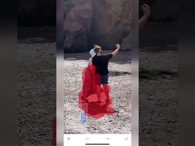 Remove people from the background w/ snapseed 