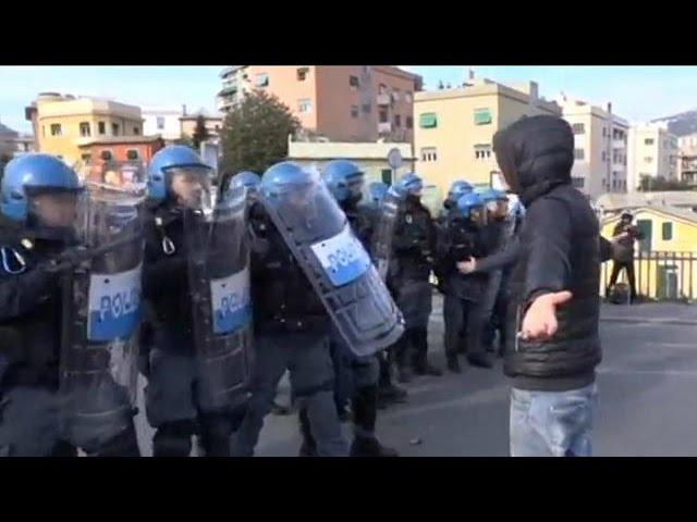 Kundgebung in Genua gegen Treffen europäischer Rechtsextremisten