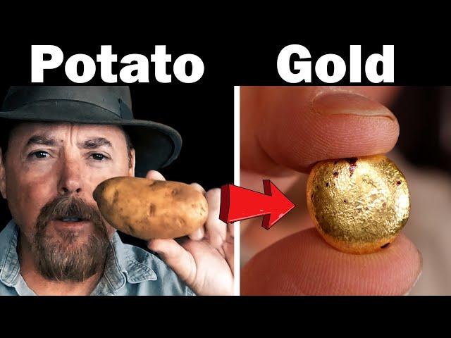 Placer Gold Smelting: Revealing the Secret Art of Using Potato and Mercury