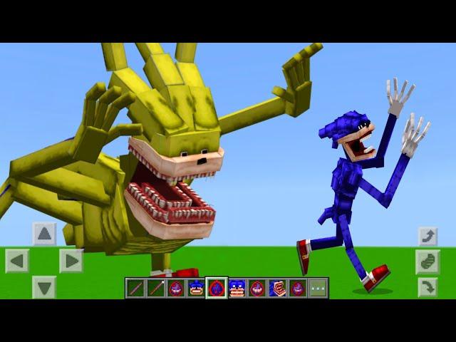 Shin Sonic vs Super Shin Sonic in Minecraft PE