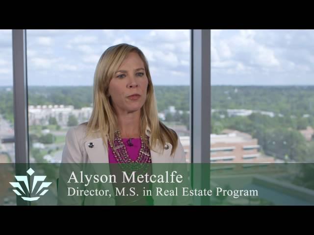 Alyson Metcalfe, M.S. in Real Estate Director, on Partnering with Industry Experts