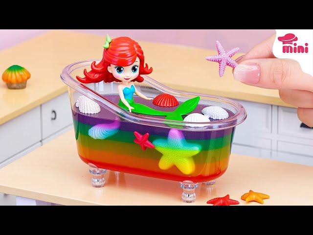 [Mini Cake ] Fresh Miniature Ocean Mermaid Jelly Cake Decorating Idea | Miniature Jello Cake