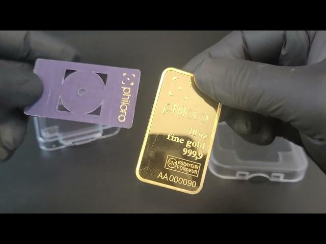 Goldbarren Philoro 10 oz