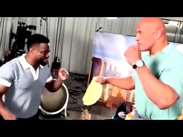 Dwayne Johnson & Kevin Hart Tortilla Slap Challenge | DC LEAGUE OF SUPER-PETS (2022)