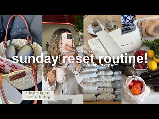 SUNDAY RESET VLOG! a productive & relaxing day, deep cleaning, planning, & running errands!