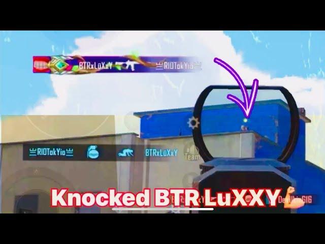 Knocked BTR Luxxy with Nade @btrluxxy in My Match #bgmi #btrluxxy