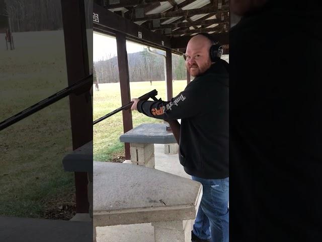 Firing a single shot 12 gauge (Hatfield SGL)