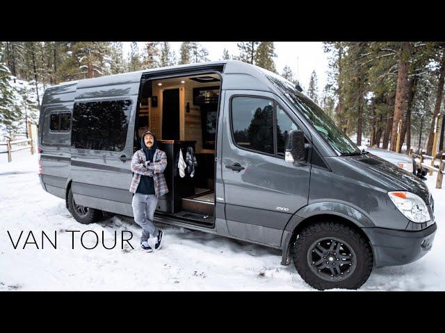 SPRINTER VAN TOUR | Ultimate Ski Cabin On Wheels - IKON Ski Pass Road Trip