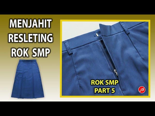 Menjahit Resleting Rok SMP