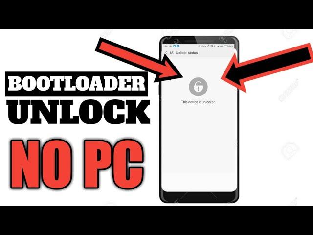 Unlock bootloader any xiaomi device without pc | bootloader without pc