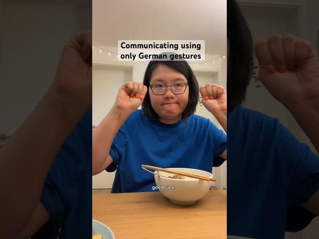 Let’s learn German gestures