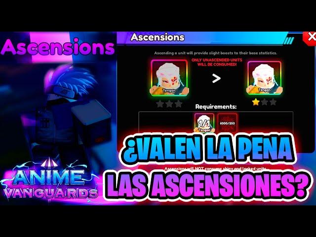 ⭐Todo sobre el sistema de ASCENSIONES (ESTRELLAS) en ANIME VANGUARDS  #roblox